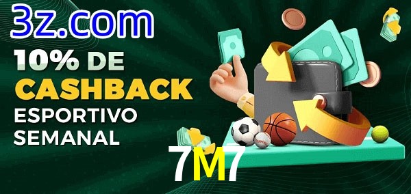 10% de bônus de cashback na 7M7
